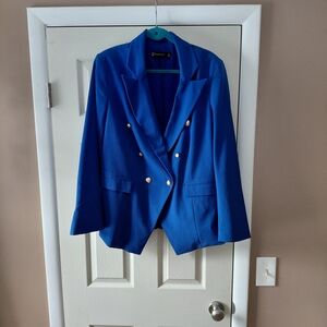 New York & Company Vibrant Blue Blazer